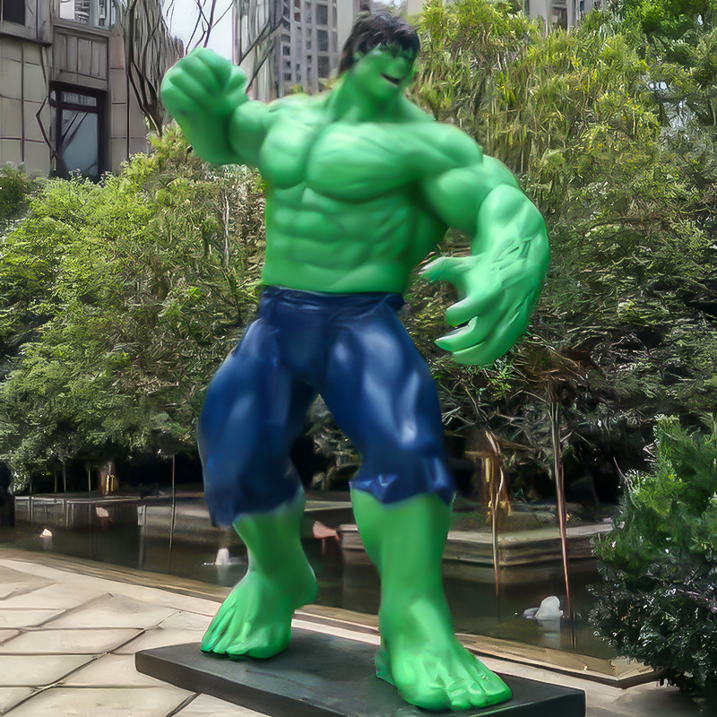 Patung Hiasan Rumah & Pemungut Eco-Fiberglass Hulk untuk peminat Marvel Patung Hiasan Rumah & Pemungut Eco-Fiberglass Hulk untuk peminat Marvel