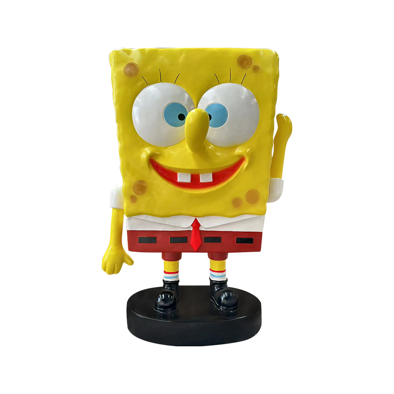Arca SpongeBob Fiberglass Kartun untuk Hiasan Luaran/Ruang Awam