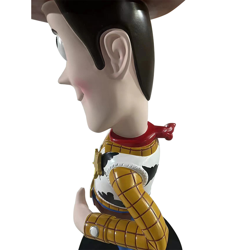 Sheriff Woody Fiberglass Patung dengan butiran yang realistik untuk hiasan luaran & dalaman Sheriff Woody Fiberglass Patung dengan butiran yang realistik untuk hiasan luaran & dalaman