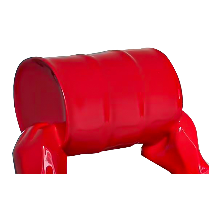 Kong Orangutan mengangkat arca baldi untuk paparan seni luaran Kong Orangutan mengangkat arca baldi untuk paparan seni luaran