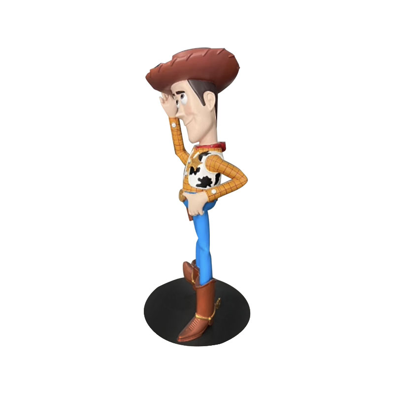 Sheriff Woody Fiberglass Patung dengan butiran yang realistik untuk hiasan luaran & dalaman
