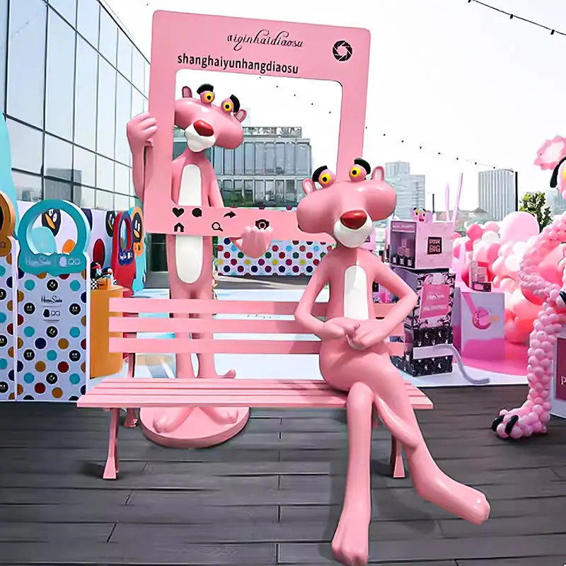 Menghidupkan Keajaiban Main-Main: Patung Gentian Kaca Pink Panther untuk Taman Anda - Penambahan Mesti Ada?